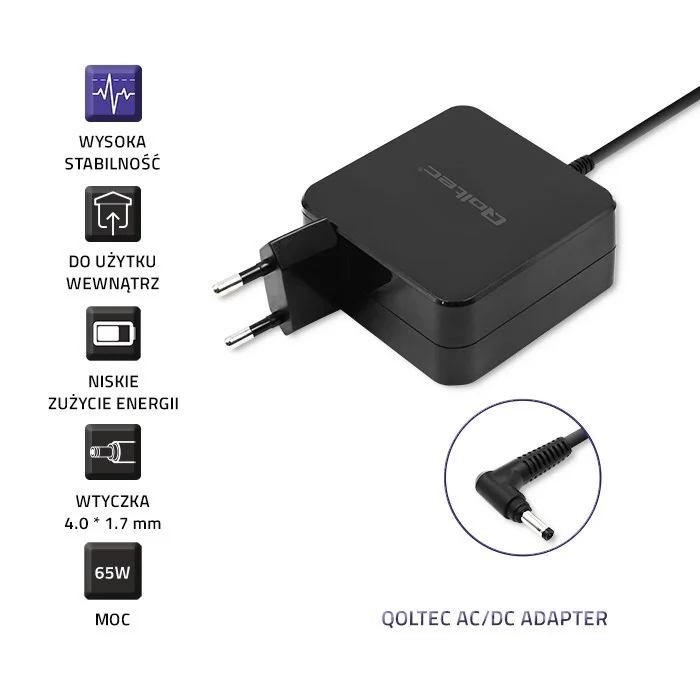 Qoltec 51751 Power adapter for Huawei 65W | 19V |3.42A | 4.0*1.7 - Image 5