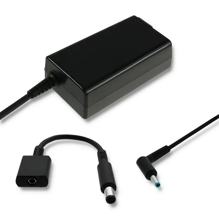 Qoltec 51728 Power adapter for HP| 65W | 19V | 3.33A | 4.5*3.0+pin | adapter 4.5*3.0+pin/7.4*5.0+pin | power cable - Image 1