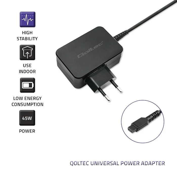 Qoltec 51025 power adapter/inverter Black - Image 10
