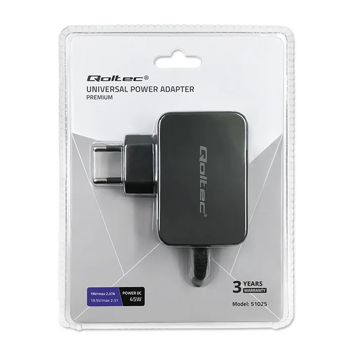 Qoltec 51025 power adapter/inverter Black - Image 8