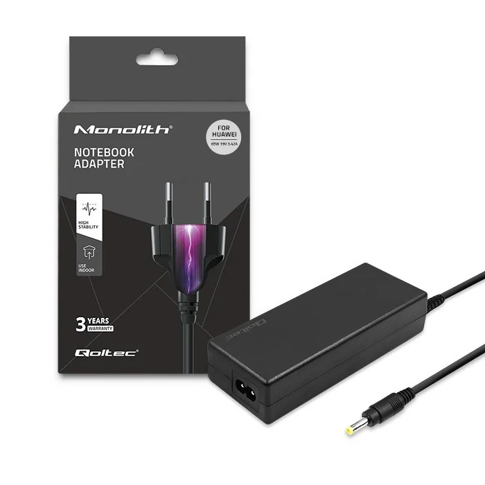Qoltec 51038 power adapter/inverter Indoor 65 W Black - Image 4