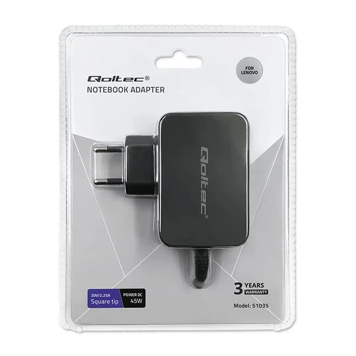 Qoltec 51035 power adapter/inverter Indoor 45 W Black - Image 8