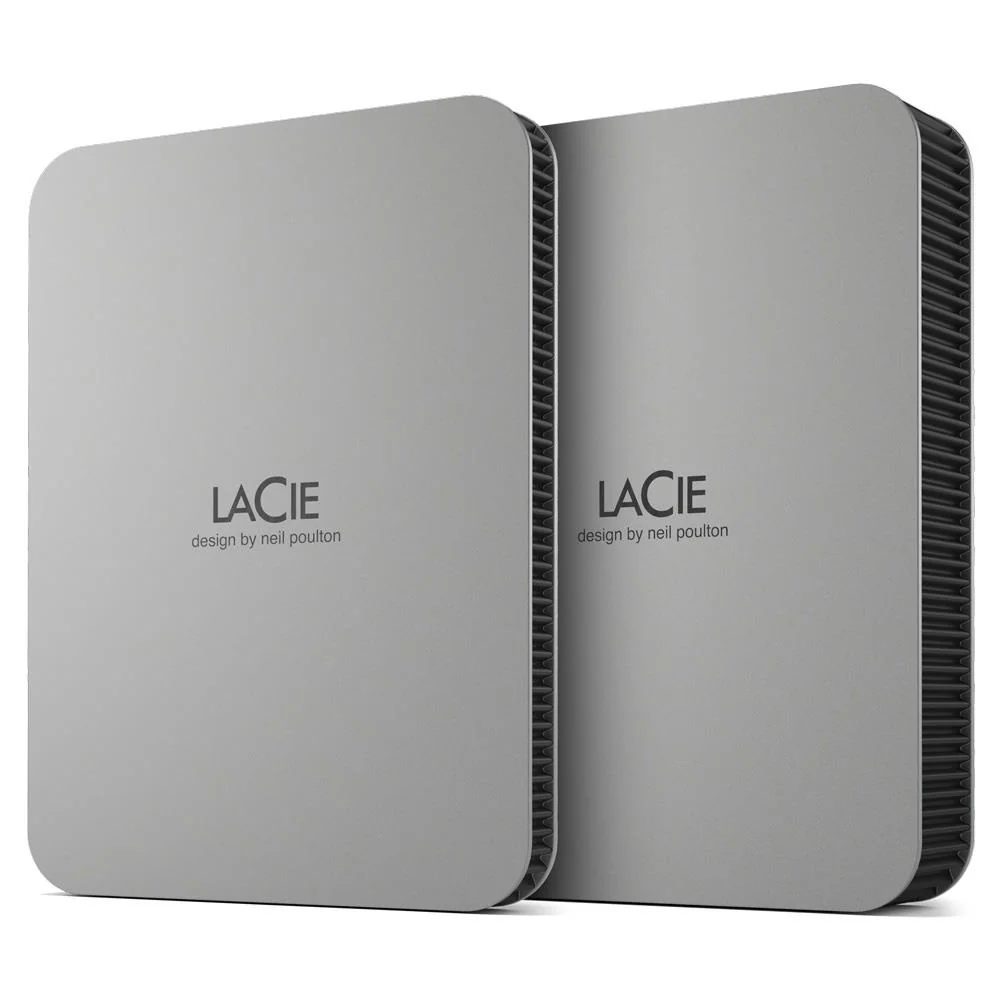 External HDD LACIE Mobile Drive 5TB USB-C Colour Silver STLP5000400 - Image 1