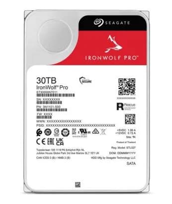 HDD SEAGATE IronWolf Pro 30TB 512 MB 7200 rpm 3,5" ST30000NT011 - Image 1