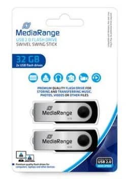 MEMORY DRIVE FLASH USB2 32GB/MR911-2 MEDIARANGE - Image 1