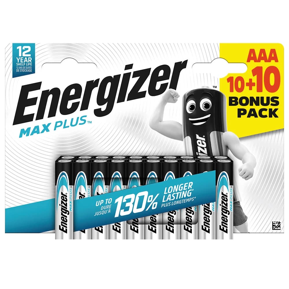 Energizer Max Plus LR03 BL10+10 AAA - Image 1