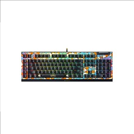 Razer BlackWidow V4 X Mechanical Gaming Keyboard Wired US Chroma RGB Pokémon Edition Green Mechanical Switches - Image 1