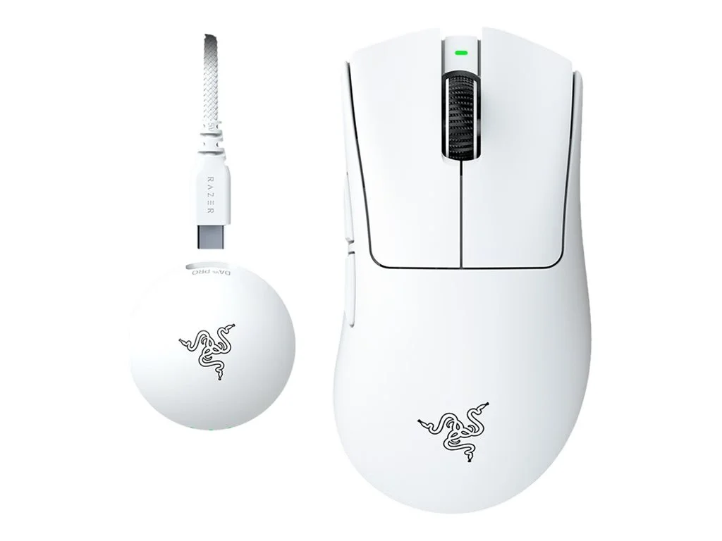 Razer DeathAdder V4 Pro Gaming mouse, White Razer - Image 1