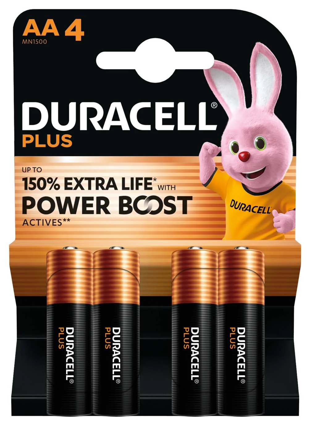 Duracell Plus Boost MN1500 BL4 AA 4 pc(s) - Image 1