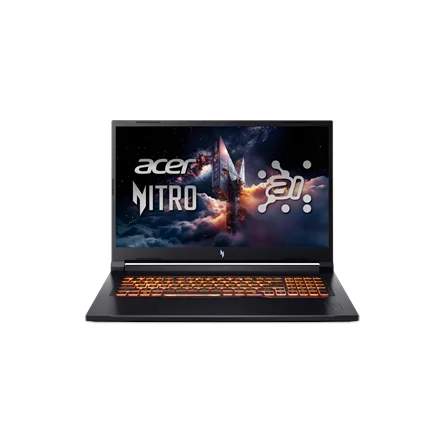 Acer Nitro V 17 AI ANV17-41-R3C8 Obsidian Black 17.3 " IPS FHD 1920 x 1080 pixels AMD Ryzen 5 240 16 GB DDR5 Solid-state drive capacity 512 GB NVIDIA GeForce RTX 5050 GDDR7 8 GB Windows 11 Home 802.11ax Bluetooth version