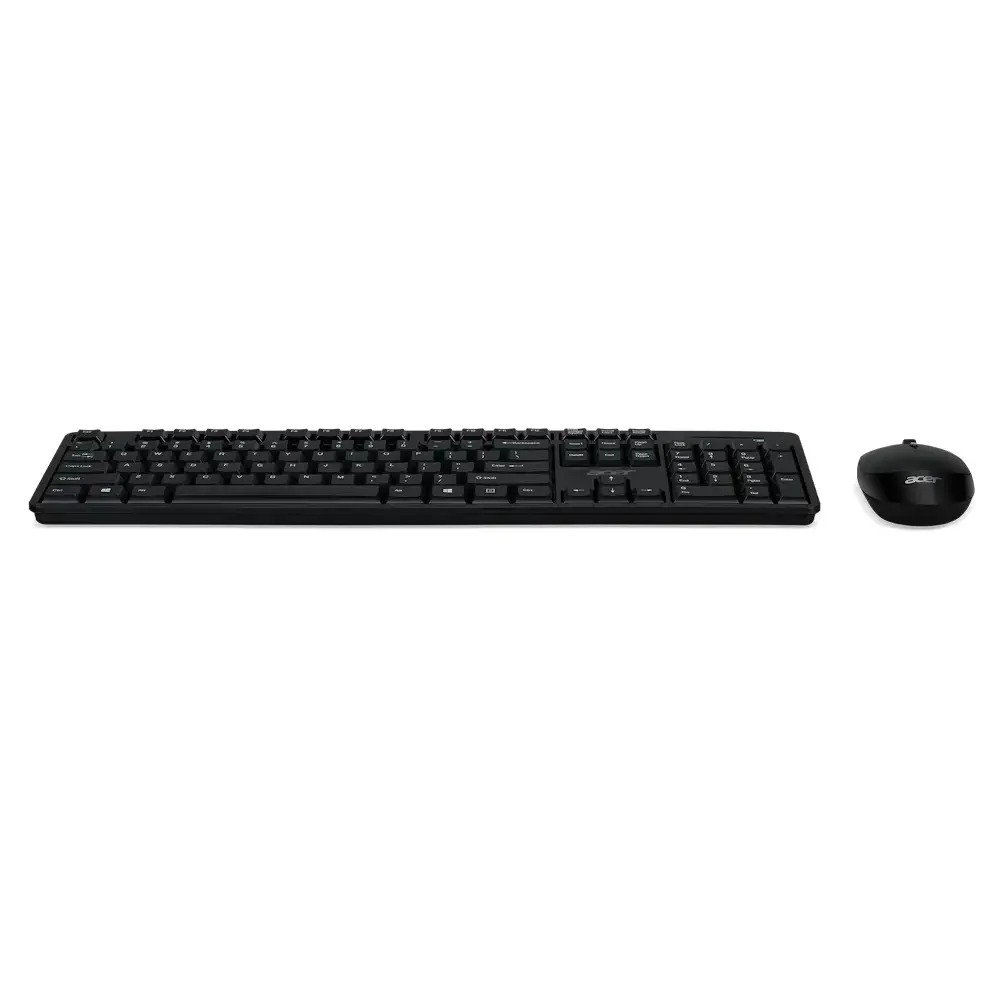 Acer Keyboard and Mouse AAK410 (Retail Pack) Keyboard and Mouse Set Wireless US Black - Image 1