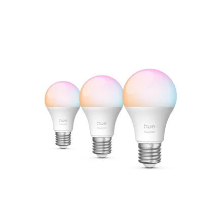 Philips Hue E WCA 806 A60 3P EU E27 8 W 16 million colours, White and colour light Bluetooth and Zigbee - Image 1