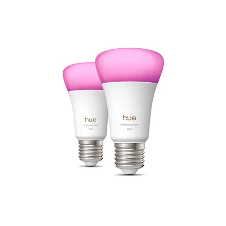 Philips Hue WCA 810 A60 2P EU E27 6 W White and colour light Bluetooth and Zigbee - Image 1