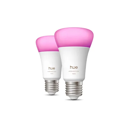 Philips Hue WCA 1100 A60 2P EU E27 8.1 W White and colour light Bluetooth and Zigbee - Image 1
