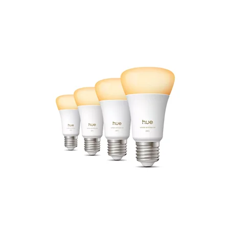 Philips Hue WA 810 A60 4P EU E27 6 W Warm to cool white light Bluetooth and Zigbee - Image 1
