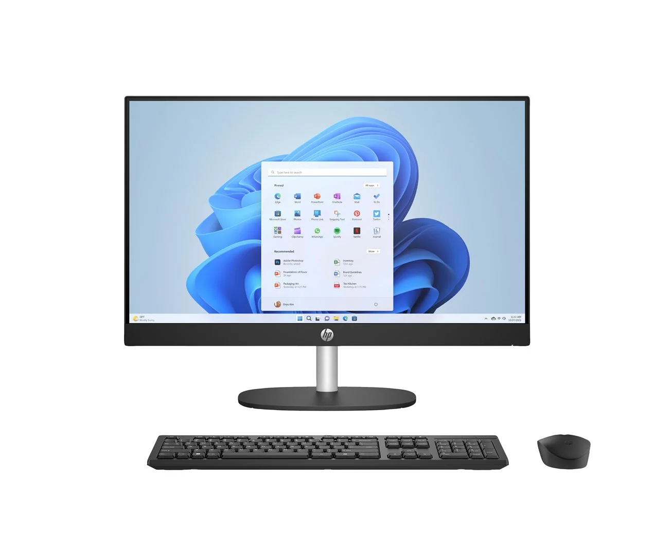 HP 24-cr0332nw AMD Ryzen™ 7 7730U 60.5 cm (23.8") 1920 x 1080 px All-in-One PC 16 GB DDR4-SDRAM 512 GB SSD Windows 11 Home Wi-Fi 6 (802.11ax) White - Image 1
