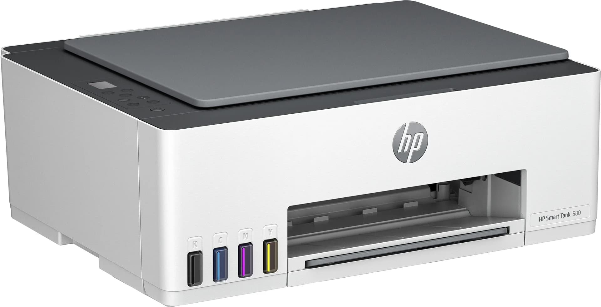HP Smart Tank 580 All-in-One Printer, Home and home office, Print, copy, scan, Wireless; High-volume printer tank; Print from phone or tablet; Scan to PDF - Image 1
